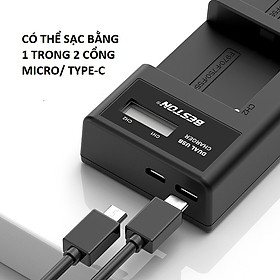 Bộ Pin F960 F750 7200mAh + Sạc Beston Dùng Cho Máy Ảnh Sony 6D 70D 60D 80D