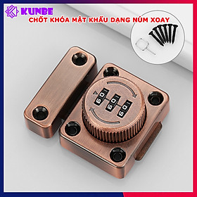 Mua Chốt Khóa Mật Khẩu KUNBE Dạng Núm Xoay Hợp Kim Bền Bỉ An Toàn Bảo Mật Phù Hợp Nhiều Loại Cửa