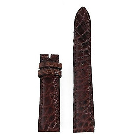 Dây đồng hồ Huy Hoàng da cá sấu 2 mặt da size 16, 18, 20 màu nâu đất HT8278