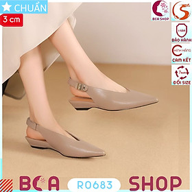 Giày Slingback cao 3 phân RO683 ROSATA tại BCASHOP Sự Kết Hợp Hoàn Hảo Giữa Thanh Lịch và Tối Giản