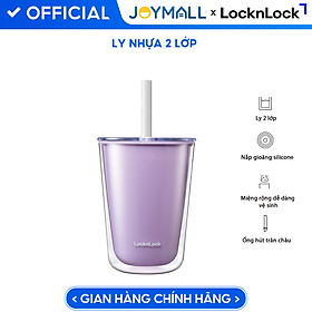 Mua Ly nhựa 2 lớp LocknLock Bubble Tea Cold Cup HAP529 720ml  Hàng chính hãng  kèm ống hút trân châu - JoyMall