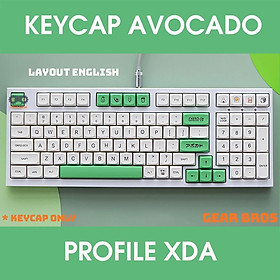 Mua KEYCAP XDA THICK PBT AVOCADO & MILK 137 PHÍM | Gearbros