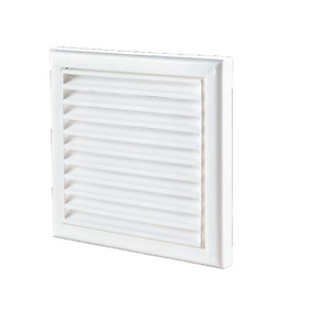 Cửa gió nhựa VUÔNG cổ tròn - DECOR 250*250/150s - Hàng Nhập Khẩu