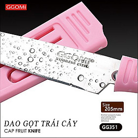 Mua  HÀNG CHÍNH HÃNG  Dao gọt trái cây có nắp bảo vệ GGOMi Hàn Quốc GG351 dài 20.5cm bằng thép không gỉ. Nhiều màu lựa chọn