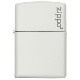 Bật Lửa Zippo White Matte With Logo 214ZL