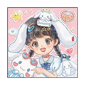 Mua Bộ tranh đính đá 5D tự làm họa tiết hình Hello kitty 3 size 30*30cm
