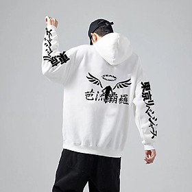 Áo Hoodie Vallhala Team Tokyo Revengers độc đẹp giá siêu rẻ màu trắng