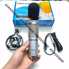 Mua Mic thu âm waichang bm900 bạc  chuyên dụng cho các dòng sound card K10  K300  H9  V8 có bảo hành 6 tháng