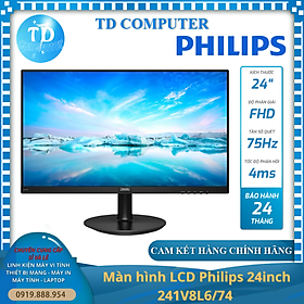 Mua Màn hình máy tính 24inch Philips 241V8 (23.6  IPS FHD 75Hz  HDMI+VGA) - Hàng chính hãng Viễn Sơn phân phối