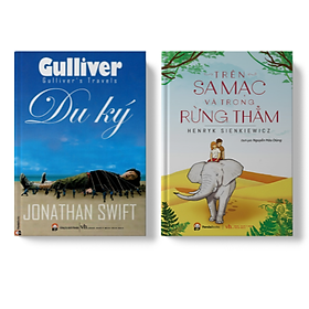 Sách PANDABOOKS Combo 2 cuốn trên xa mạc trong rừng thẳm +Gulliver du ký