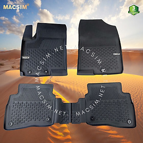 # I20, Thảm lót sàn ô tô nhựa TPE Silicon Hyundai I20 2015-2020 Black Nhãn hiệu Macsim