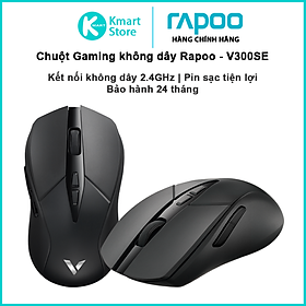 Mua Chuột không dây Gaming Rapoo V300SE | Kết nối không dây 2.4GHz | Pin sạc tiện lợi   sạc không dây - Hàng Chính Hãng