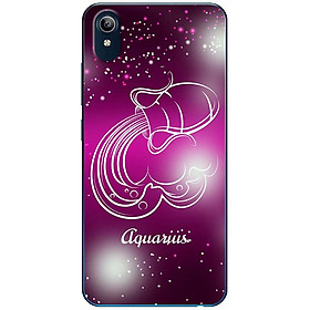 Ốp lưng dành cho Vivo Y91C mẫu Cung hoàng đạo Aquarius (hồng)