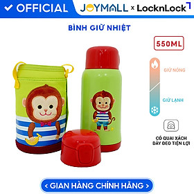 Mua Bình Giữ Nhiệt Cho Bé LocknLock LHC1435 550ml Hoạ Tiết Hoạt Hình  Hàng Chính Hãng Có Dây Đeo-JoyMall