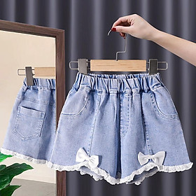 QJ34 Size90-130 19-25kg Quần jean bé gái Form rộng xoè Thời trang trẻ Em