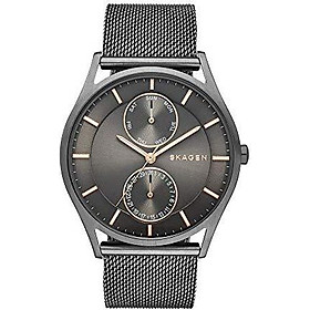 Skagen Men's Holst Stainless Steel Mesh Casual Watch, Color: Grey (Model: SKW6180)