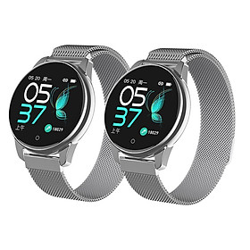 2 Pcs Watch4 Color Screen Waterproof Smart Bracelet Magnetic Steel Strip