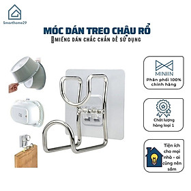 Mua Móc Dán Tường Treo Chậu Rổ  Treo Đồ Đa Năng Inox 304 Sử Dụng Miếng Dán Thế Hệ Mới - Hàng Loại 1.  Chính Hãng MINIIN