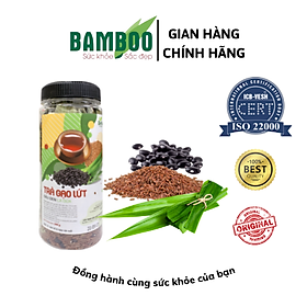 Trà gạo lứt đậu đen lá dứa Bamboo - 350g