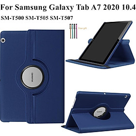 Ốp máy tính bảng bằng da xoay 360 độ cho Đối với Samsung Galaxy Tab A7 2020 10.4" T500 T505 T507