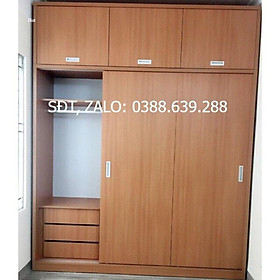 Mua Tủ melamin vân gỗ cao cấp 3 buồng