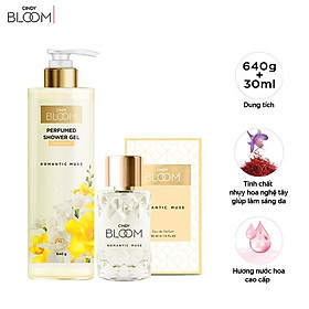 Combo Sữa Tắm Nước Hoa 640g & Nước Hoa 30ml Cindy Bloom Romantic Muse