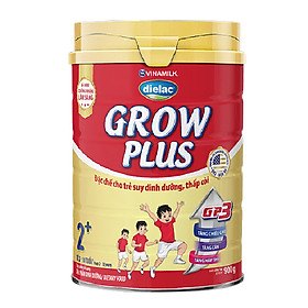 Sữa Bột Vinamilk Dielac Grow Plus 2+ - Đỏ Hộp Thiếc 900g