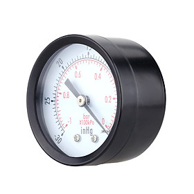 Đồng Hồ Đo Áp Suất Mini BSPT (0 ~ -30inHg) (0 ~ -1bar) (50mm) (1/4)