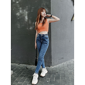 Áo croptop 3 lỗ lông mịn freesize HQJeans mẫu mới