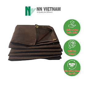 Mua Lưới che nắng 80% may viền khuy sẵn - Màu Nâu (Nhiều kích thước)