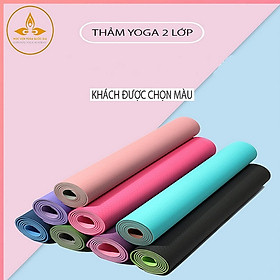 [Dùng thử 14 ngày] Thảm Tập Yoga TPE 2 Lớp 8mm - YOGA QG, Thảm Êm Ái, Dày Dặn, Đàn Hồi Cao, Bám Dính Tốt, Chống Trơn Trượt, Tính Ổn Định Cao, Không Mùi,  Cao Su Tự Nhiên, Được Chọn Màu - Hàng chính hãng