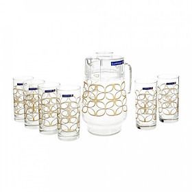 Bộ bình ly thủy tinh Luminarc Maze Gold J6283