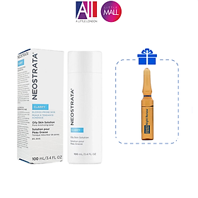 Dung dịch 8% AHA NeoStrata oily skin solution clarify 8% aha 100ml TẶNG Ampoule chống lão hóa Martiderm (Nhập khẩu)