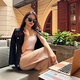 Áo Blazer nữ, Áo vest nữ, dáng dài, dài tay, form vest ôm eo, nút kim loại - Blazer Scorpi B08