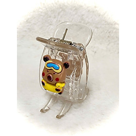 Kẹp Tóc Càng Cua 5 Răng Trong Suốt Chất Lượng Cao Capybara