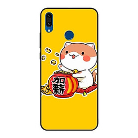Ốp Lưng in cho Huawei Y9 2019 Mẫu Mèo May Mắn 6 - Hàng Chính Hãng