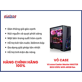 Mua Vỏ case Vỏ case Cooler Master MASTER BOX K501L With ARGB fan - Hàng chính hãng
