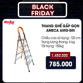 Thang Ghế Chữ A Gấp Gọn 5 bậc Ameca - Thang gia đình, thang thắp hương