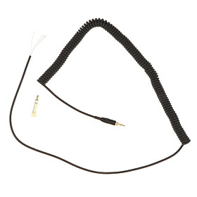 Spring Audio Line Cable For MDR7506 V6 Headphones Headset Replacement