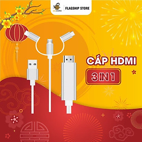 Mua Cáp MHL 3 in 1 Hỗ Trợ Máy Chiếu Beecube