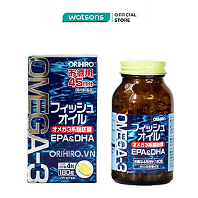 Thực Phẩm Bảo Vệ Sức Khỏe Orihiro Fish Oil 180 viên