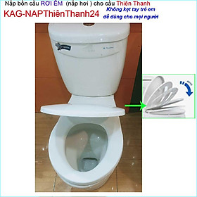 Mua Nắp êm bồn cầu KAG-NAP24  nắp rơi êm bồn cầu  nắp hơi bàn cầu màu trắng Thiên Thanh 24