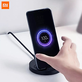 Xiaomi Vertical Wireless Charger Max Power 20W With Fast Charging Wireless Charger Support Qi Compatible Anti-slip Safe Charging Stand Multiple Safe Stand Horizontal For Office Home Travel