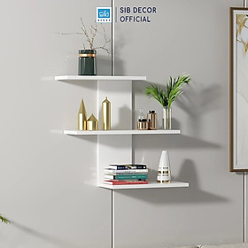 Kệ Gỗ Trang Trí Treo Tường 3 Tầng Nhỏ Gọn, Xinh Xắn Thương Hiệu SIB Decor