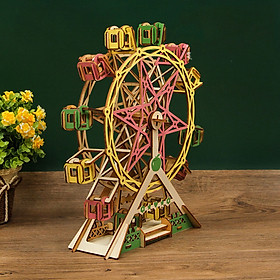 Đồ chơi lắp ráp gỗ 3D Mô hình Lucky Ferris Wheel LC-GP472