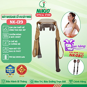 Máy massage cổ vai gáy Nikio NK-139 - Công nghệ xoa bóp kết hợp nhiệt nóng, mát xa chuyên sâu