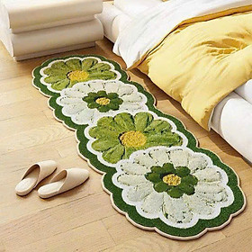 Thảm Trải Sàn Cashmere Len Lông Cừu Mềm Mại, Thảm Dài Chùi Chân Hoạt Hình Siêu Thấm Hút Decor Phòng Ngủ- Thảm Chân Giường- HÀNG CHÍNH HÃNG MINIIN
