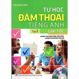 Hình ảnh Sách - Tự học đàm thoại Tiếng Anh cấp tốc tập 2 (Kèm CD - sách màu)