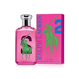Ralph Lauren Polo Big Pony Eau de Toilette Spray for Women, No.2 Pink, 3.4 Fluid Ounce