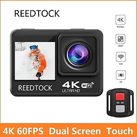 Camera hành động 4K 60fps 24MP 2.0 Touch LCD màn hình EIS WiFi Waterproof Control Control 4x Zoom Mũ bảo hiểm GO 9 Pro Sport Video Recorder Màu sắc: Màn hình